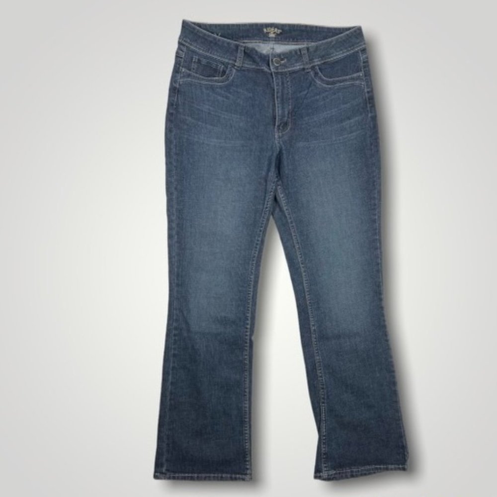 Riders Lee Womens Mid Rise Size 16 Medium Wash Boot Cut